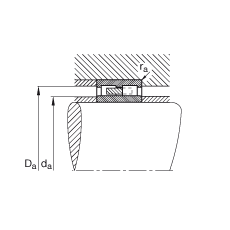 圓柱滾子軸承 NNU4164-M, 浮動(dòng)軸承，雙列，可分離，帶保持架